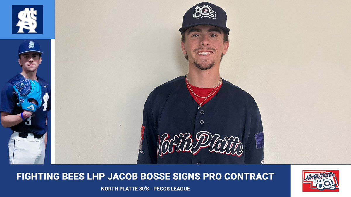 St. Ambrose University Baseball would like to CONGRATULATE just Graduated Fighting Bee JACOB BOSSE on signing a Pro Contract with the North Platte 80's of the Pecos League
#RollBees