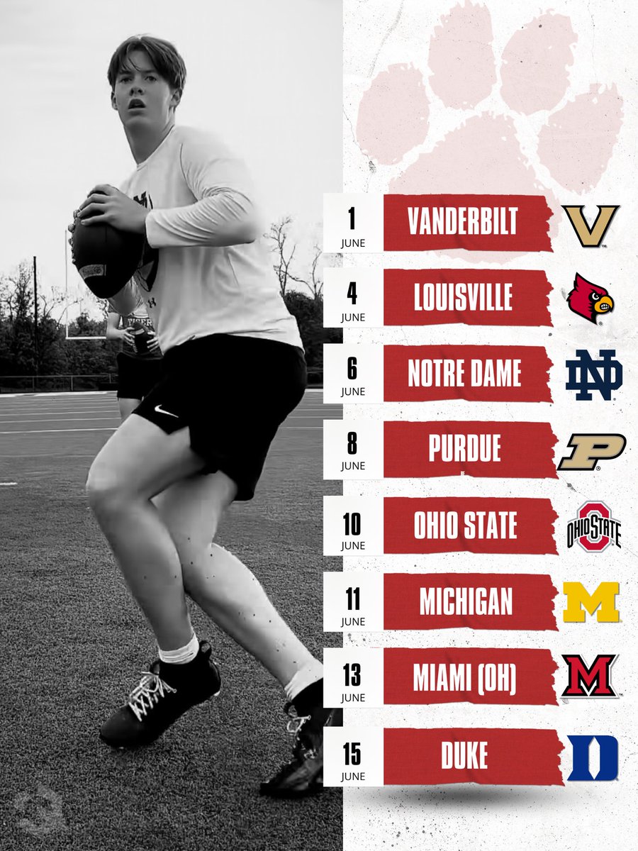 Emmett Queen (@emmettqueen) on Twitter photo Appreciate all the coaches who have reached out with camp invites. With my football and lacrosse schedules, these are the camps I’ll be attending. Fired up to visit each program and compete!
<a href="/JayVolker/">Jay Volker</a> <a href="/HergottGreg/">Greg Hergott</a> <a href="/BHSTigerFBall/">Beechwood Football</a> <a href="/FranksAcademy/">Franks Academy</a> <a href="/BradMaendler/">Brad Maendler</a> Appreciate all the coaches who have reached out with camp invites. With my football and lacrosse schedules, these are the camps I’ll be attending. Fired up to visit each program and compete!
<a href="/JayVolker/">Jay Volker</a> <a href="/HergottGreg/">Greg Hergott</a> <a href="/BHSTigerFBall/">Beechwood Football</a> <a href="/FranksAcademy/">Franks Academy</a> <a href="/BradMaendler/">Brad Maendler</a>