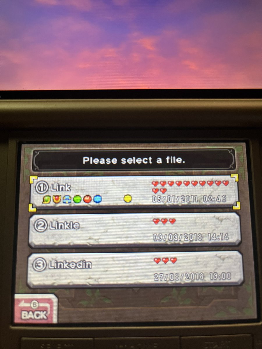 TheGammaStar's tweet photo. Just bought Zelda: Ocarina of Time on the 3DS and these names are killing me https://t.co/spNRv6lnwb