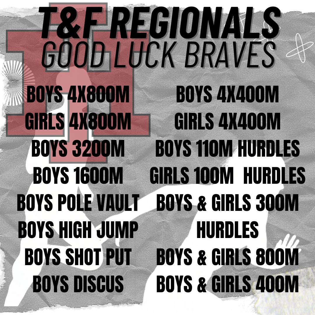 Indian Hill Running TF & XC (@ih_tracknfield) on Twitter photo Regionals start today and carry into Saturday! Congrats to all our athletes that have qualified Regionals and good luck as they run today and Saturday! <a href="/ihbravesad/">IH Braves AD</a> #IHPromise Regionals start today and carry into Saturday! Congrats to all our athletes that have qualified Regionals and good luck as they run today and Saturday! <a href="/ihbravesad/">IH Braves AD</a> #IHPromise