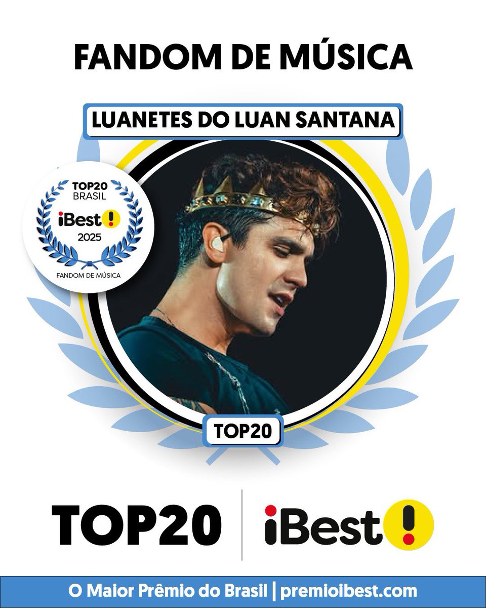 PremioiBest's tweet photo. Parabéns aos primeiros selecionados iBest Top20 Brasil! 🥳🏆

#iBest2025 #premioibest #ibest #omaiorpremiodobrasil https://t.co/FaZcj403Cs