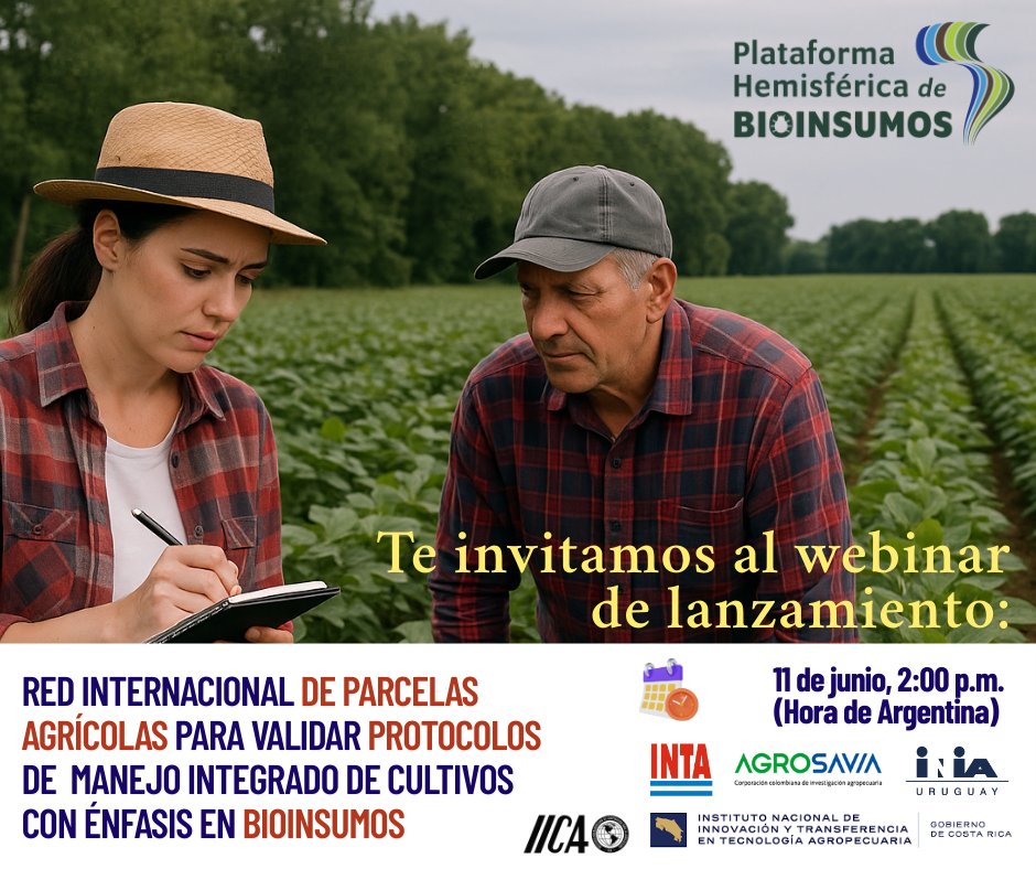Te invitamos a ser parte de esta iniciativa que promueve la validación científica en campo de protocolos de manejo integrado de cultivos, priorizando el uso de bioinsumos junto con tecnologías convencionales. Esta red de parcelas agrícolas, impulsada en el marco de la Plataforma