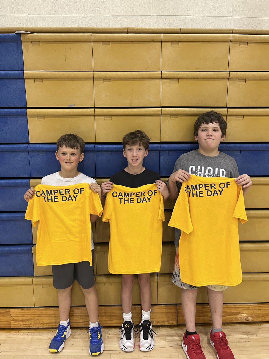 And congratulations to our coach’s awards and campers of the day!