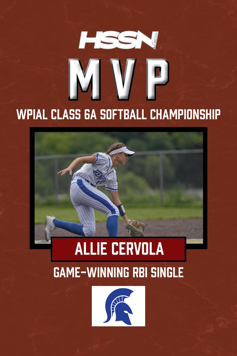 TribLive HSSN (@triblivehssn) on Twitter photo You #WPIAL Class 6A Softball Championship Game MVP is <a href="/AllieCervola/">allie cervola</a> as her game-winning RBI brings <a href="/HEMPSOFTBALL/">Hempfield Softball</a> its 7th title in the last 10 years and 9th overall.
#HSSN You #WPIAL Class 6A Softball Championship Game MVP is <a href="/AllieCervola/">allie cervola</a> as her game-winning RBI brings <a href="/HEMPSOFTBALL/">Hempfield Softball</a> its 7th title in the last 10 years and 9th overall.
#HSSN