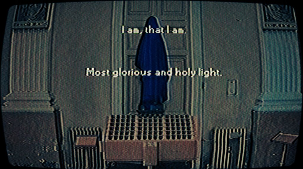 DanInFiction's tweet image. My new tiny and totally safe game EVALUATION is out on @itchio for Free ✝️

toothandclaw.itch.io/evaluation

This emulated program will help you with:

- Faith &amp;amp; Self-worth
- Getting close to God
- Communing with the dead
- Seeing the future

Choice is an illusion.

#gamedev #horrorgames