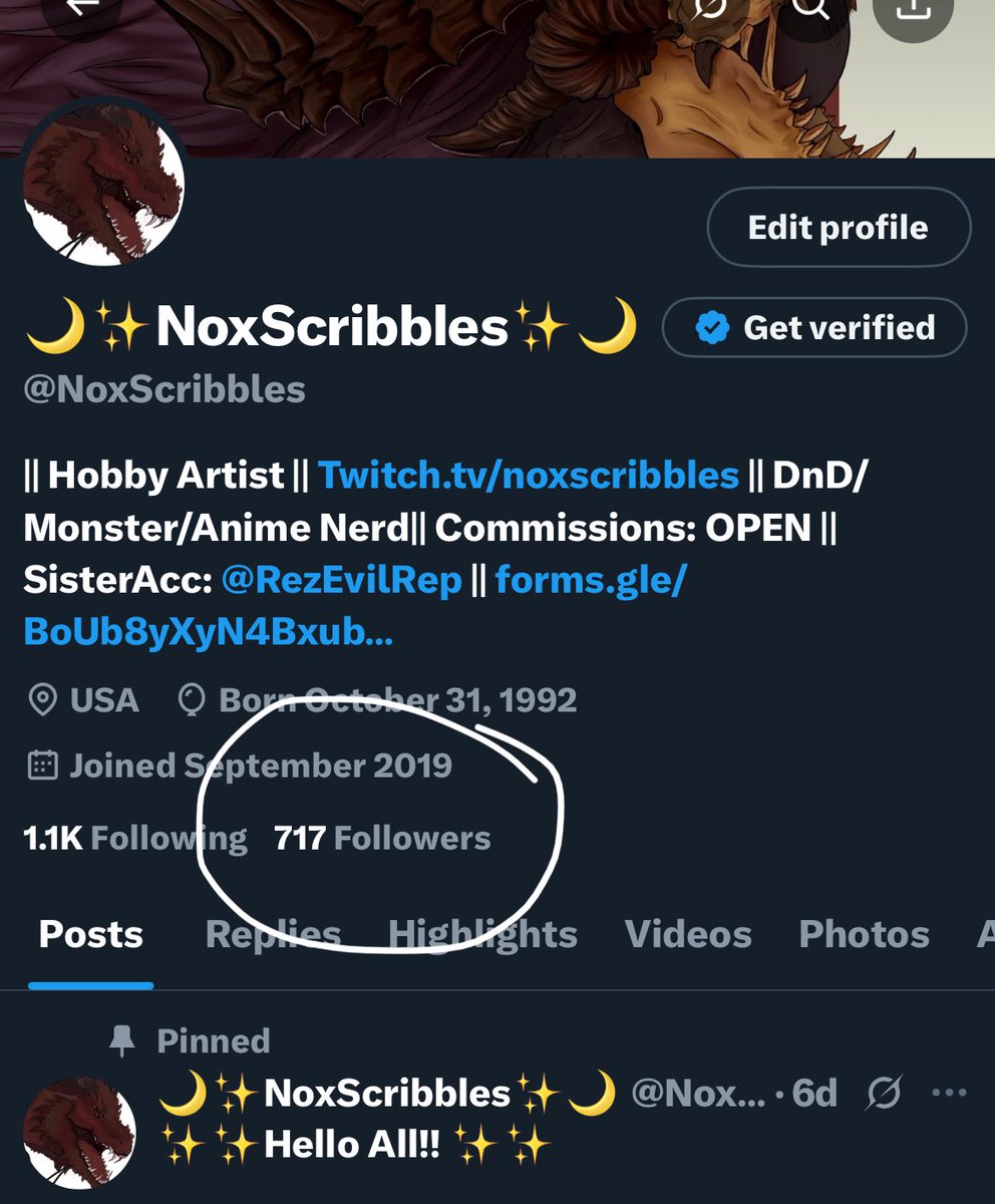 🌙✨NoxScribbles✨🌙 tweet media