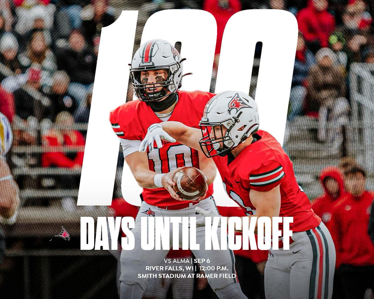 The countdown is on! T-100 days until it’s GAME DAY! 🏈

#falconfootball