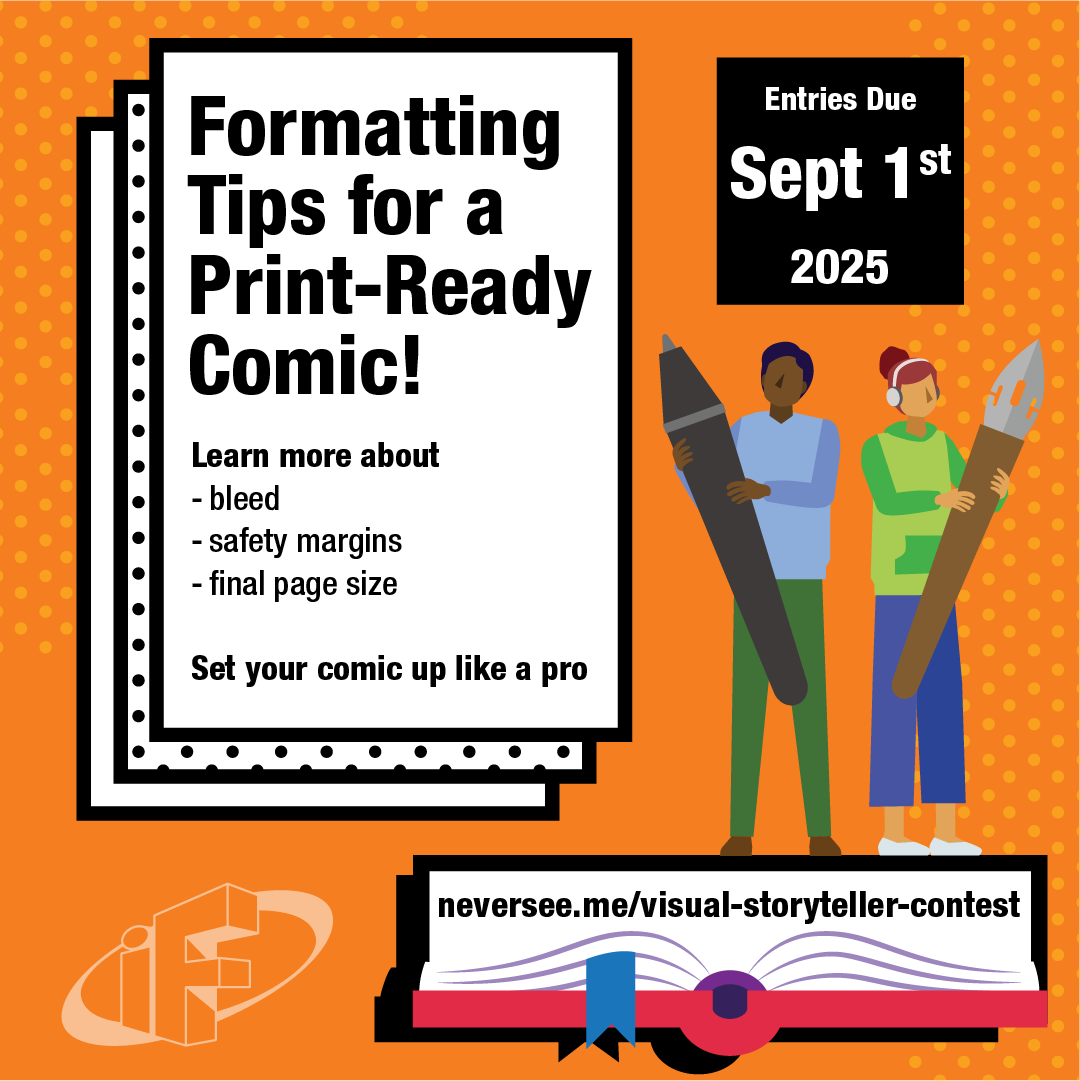 iFdesignstudios's tweet image. 📐 Make Your Comic Print-Ready! 📐 

Check out our formatting guide to avoid last-minute fixes! &amp;amp; Download our print template at Neversee.me/Visual-Storyte… 

#VisualStorytellerContest