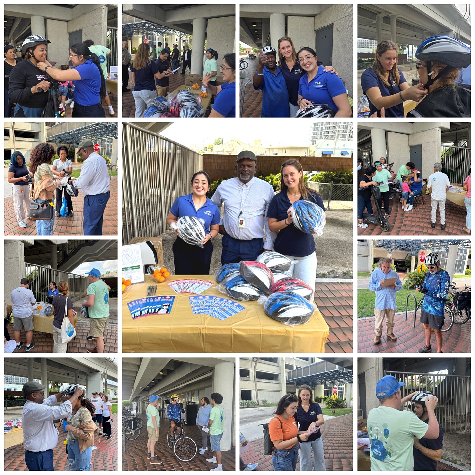 Miami-Dade TPO supported the City of South Miami’s Helmet Giveaway and Survey Collection event, which provided free helmets to the community and gathered resident input to guide multimodal improvements along SW 64 Street, aiming to enhance connections to key destinations.