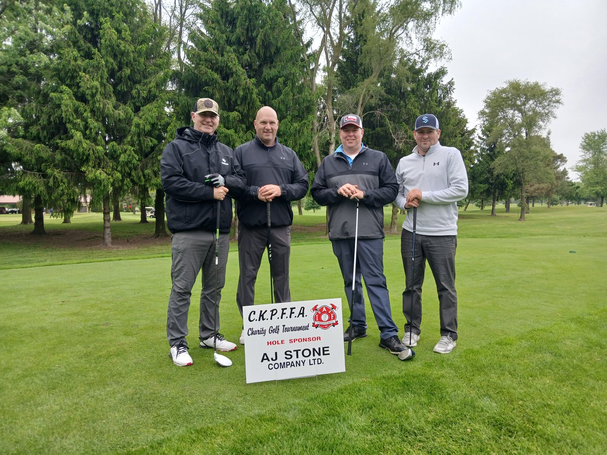 A shot of our Sales Rep JP on the course for the C.K.P.F.F.A Charity Golf Tournament. This tournament raised over $20,000 last year in support of Muscular Dystrophy Canada and Chatham-Kent Hospice — we're proud to play a small part in backing such meaningful causes.