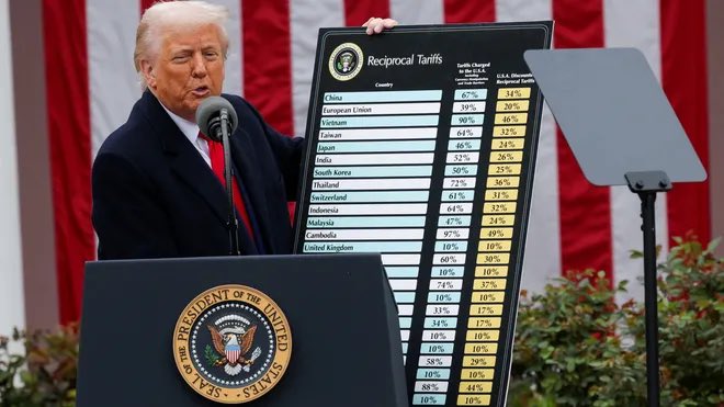 Makryorgos's tweet photo. A U.S. court just blocked most of Trump’s tariffs, ruling he exceeded his constitutional authority by trying to regulate trade—something only Congress can do. Major blow to his aggressive tariff strategy. 🇺🇸⚖️ #Tariffs #Trump #Tradewar https://t.co/lGD8BVlUui