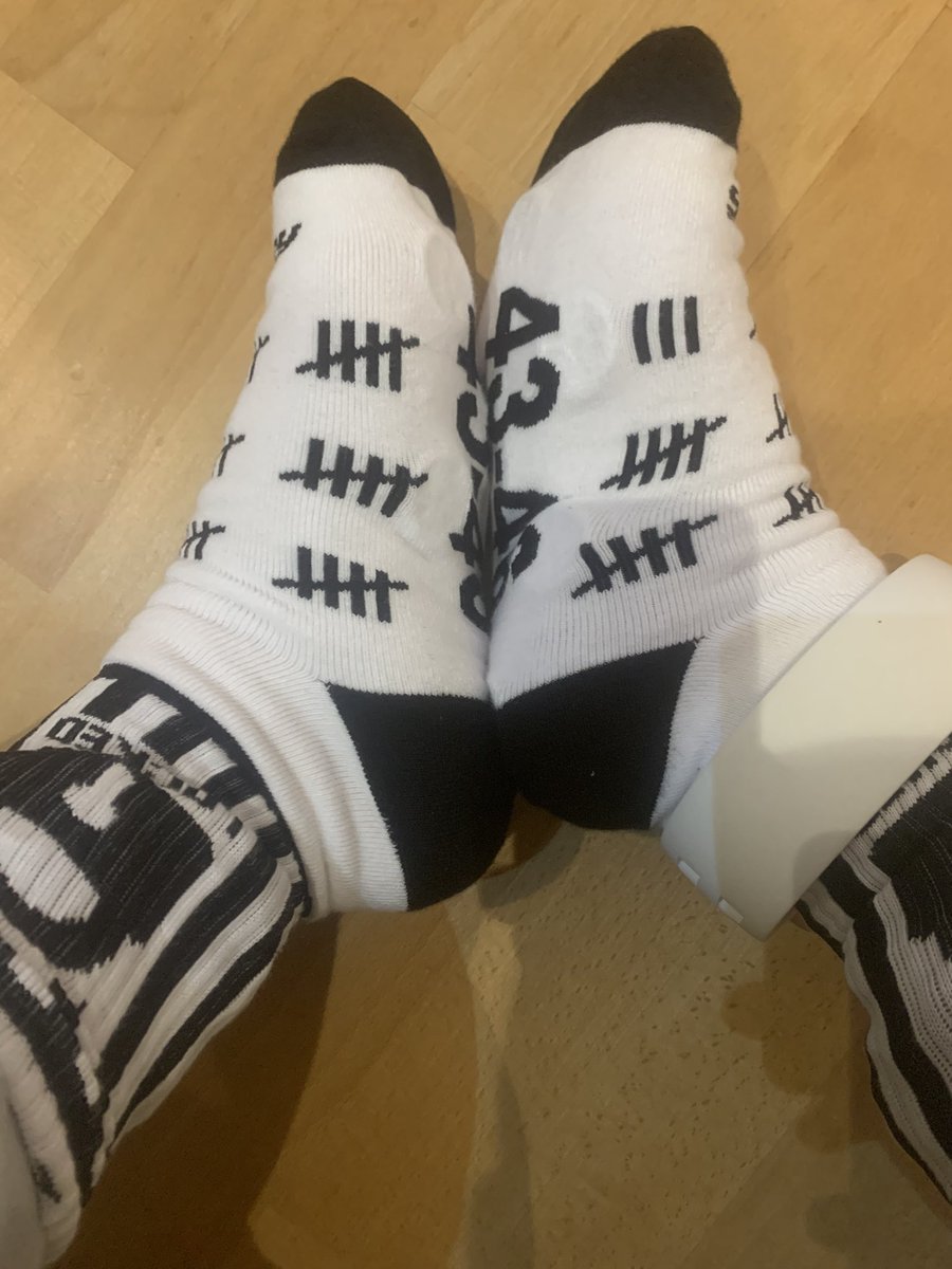 inmate86's tweet photo. devilish socks, thanks @DomBondage for making these absolute punishment these socks, walking and standing is hell. https://t.co/ujcGjCga4B