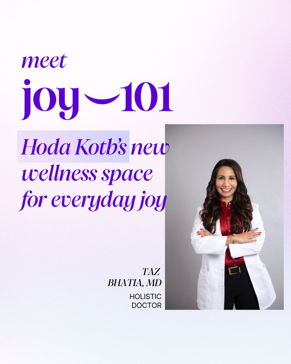 Honored to join Joy 101—Hoda Kotb’s new wellness app to help you find calm, presence &amp; joy. As a doctor, mom &amp; entrepreneur, I’ve created something special for you. Launches June 18 on iOS. Pre-order now at joy101.com/app 💛 #Joy101 #wellness