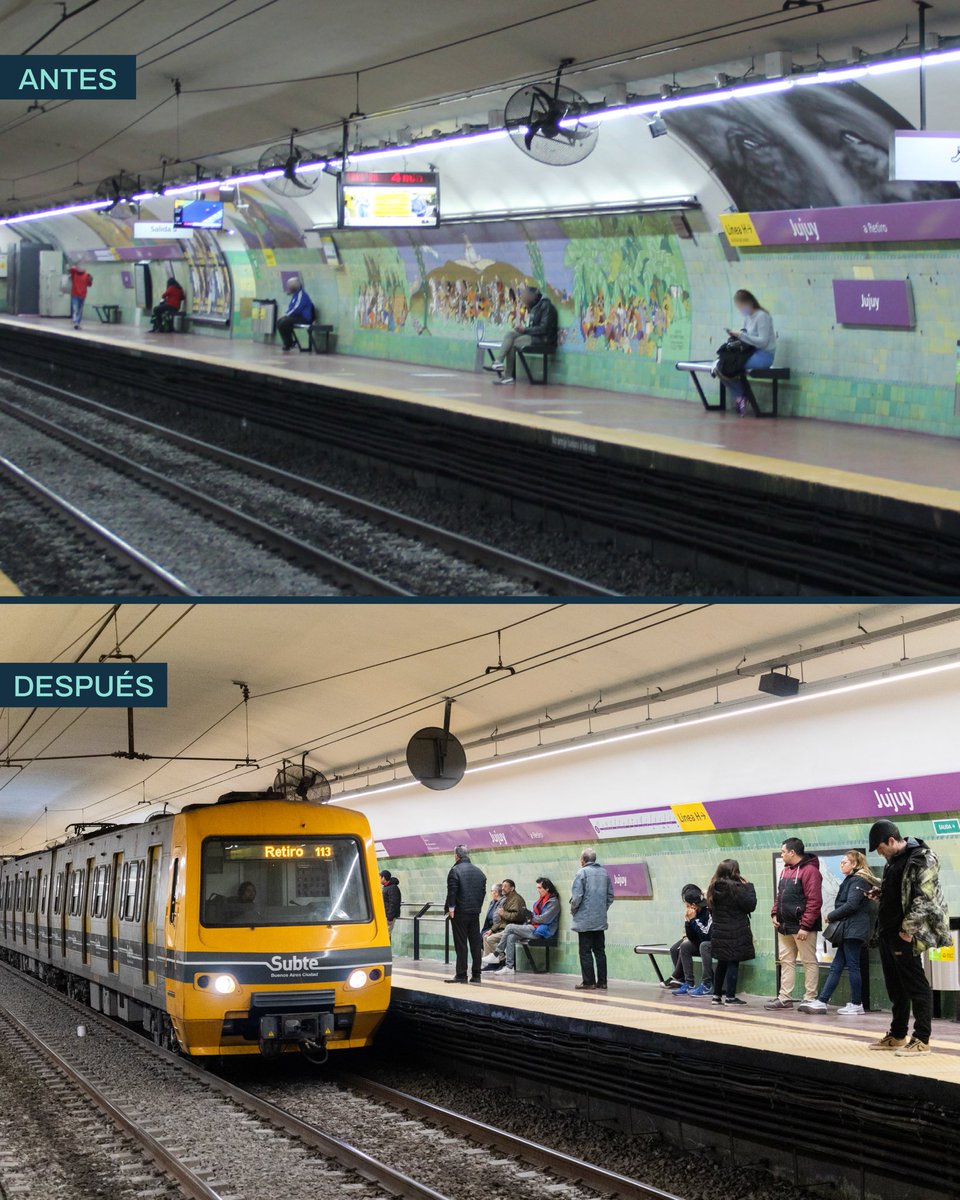 Llevamos renovadas 11 estaciones de Subte. Esto forma parte del Plan de Renovación Integral de Estaciones sobre el que venimos trabajando.

Obras fundamentales para que los usuarios puedan viajar cada vez más cómodos y que su experiencia de viaje sea cada vez mejor.