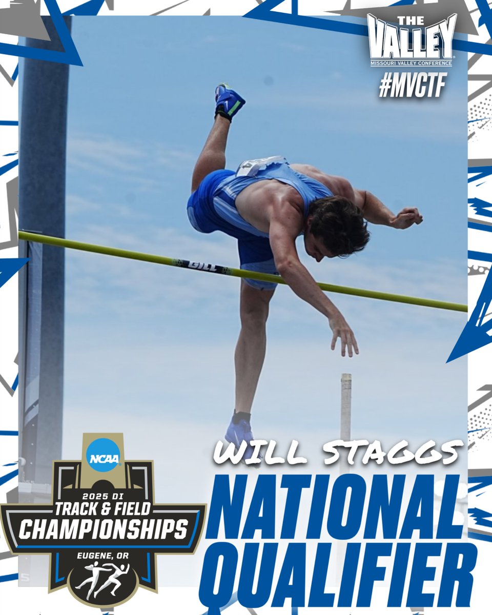 MVCsports's tweet photo. WILL STAGGS OF @IndStXCTF IS NATIONALS BOUND‼️
Staggs cleared a height of 5.43 meters (17-9¾) to advance to Eugene for the 2025 NCAA Track and Field National Championships‼️
#MVCTF x #NCAATF https://t.co/ZSCCJH5v3L