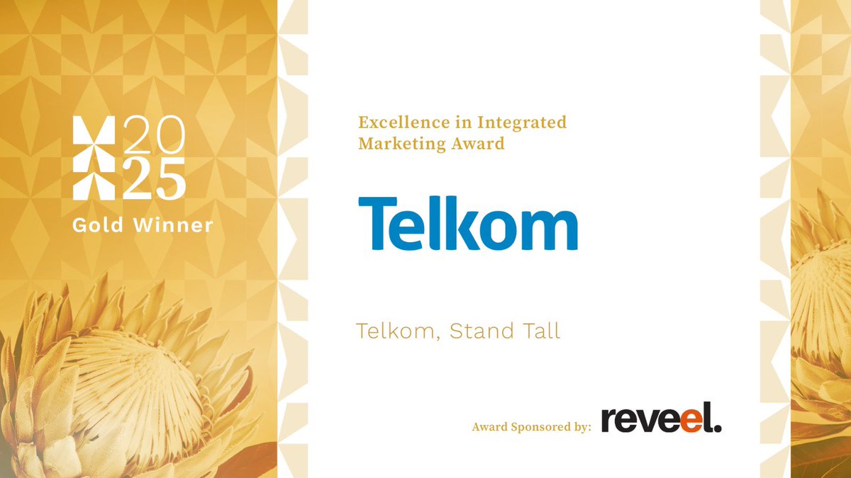 Double Gold for <a href="/Telkom_SA/">Telkom Communications</a>!
"Stand Tall" wins Integrated Marketing Award - netball heroes inspiring youth across all touchpoints 🏐

Silver: Telkom "Show Up Big"
Bronze: @SASKO_SA Care in Action

#MAA2025 #IntegratedMarketing #DoubleWin