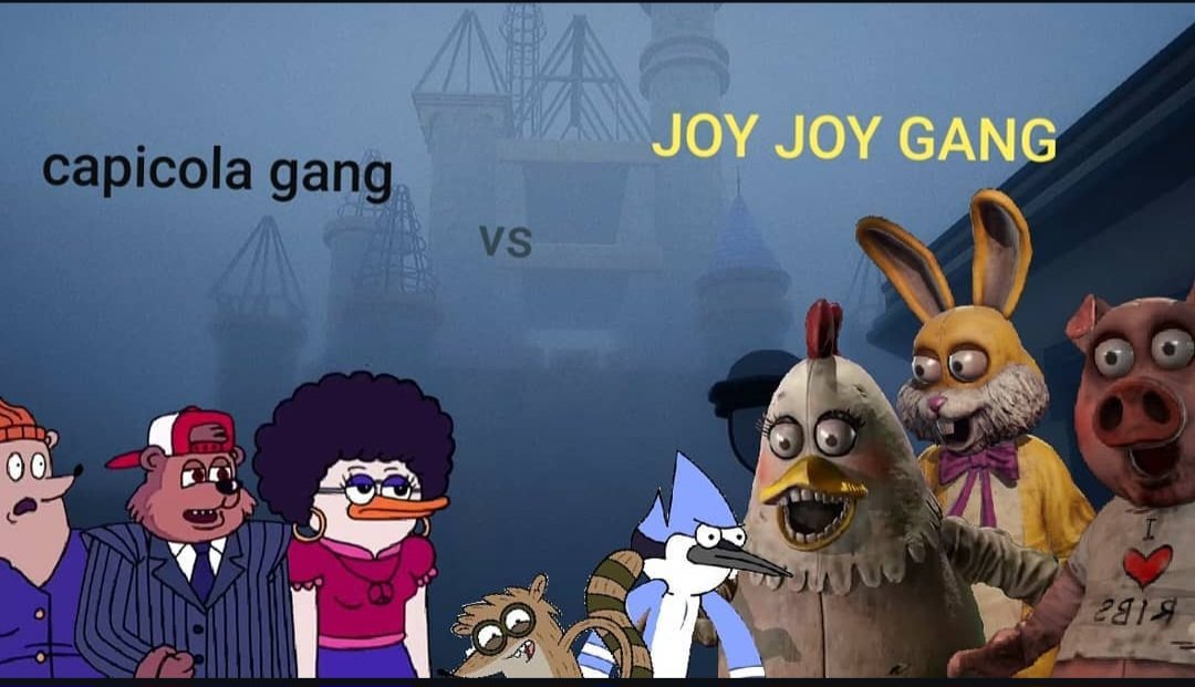 Xsmiifighterfanboy (@xzaviersteele65) on Twitter photo Capicola gang vs the joy joy gang my crossover idea #regularshow #darkdeception #capicolagang #joyjoygang #crossover <a href="/eieproductions/">E.I.E ANIMATIONS</a> <a href="/XzavierSteele/">Superxsmiiman</a> <a href="/steele_xzavier/">XSFIGHTERMII</a> Capicola gang vs the joy joy gang my crossover idea #regularshow #darkdeception #capicolagang #joyjoygang #crossover <a href="/eieproductions/">E.I.E ANIMATIONS</a> <a href="/XzavierSteele/">Superxsmiiman</a> <a href="/steele_xzavier/">XSFIGHTERMII</a>