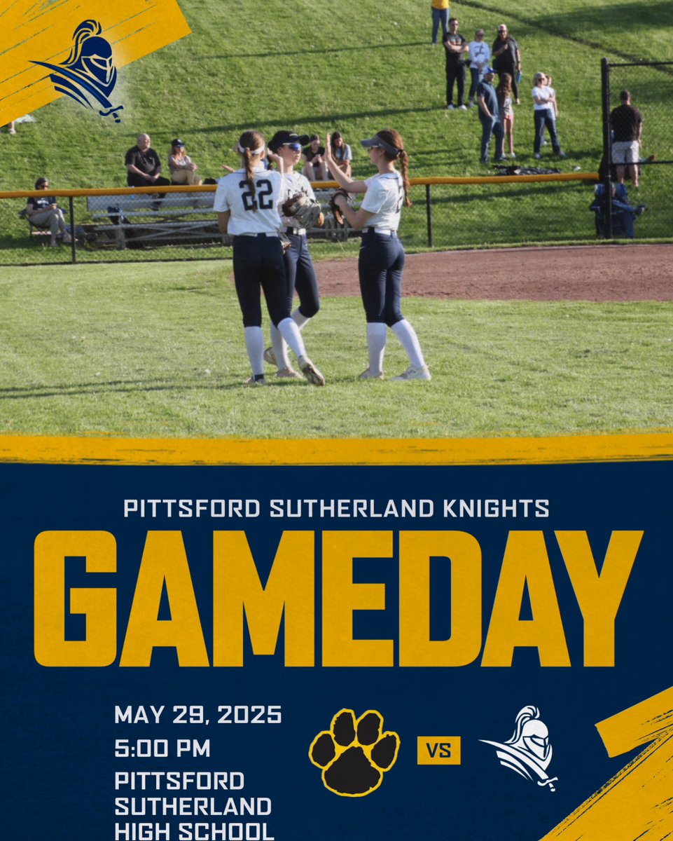 It’s a beautiful day for a softball game! The Knights take on HF-L at home in sectional semis. Go Knights!