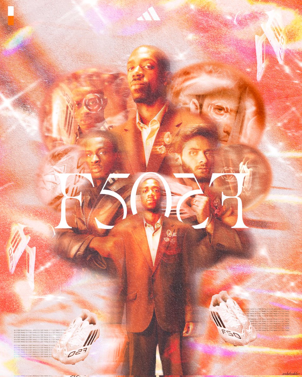 abdouble7's tweet image. J'ai réalisé une petit affiche à l'occasion des nouvelles F50 d'@adidasFR, avec en compagnie de quelques parisiens,  Dembele, Kvara et Mendes ❤️💙