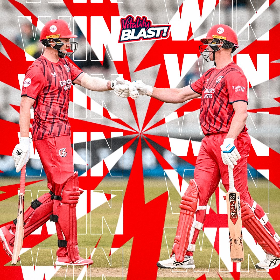 Lancashire Cricket Men (@lancscricket) on Twitter photo LIGHTNING WIN BY 7 RUNS! ๐
A brilliant final over by Tom Aspinwall helps see Lancashire home to an opening night win in the <a href="/VitalityBlast/">Vitality Blast</a>!
Just the start we were looking for! ๐
โก #StrikeTogether LIGHTNING WIN BY 7 RUNS! ๐
A brilliant final over by Tom Aspinwall helps see Lancashire home to an opening night win in the <a href="/VitalityBlast/">Vitality Blast</a>!
Just the start we were looking for! ๐
โก #StrikeTogether