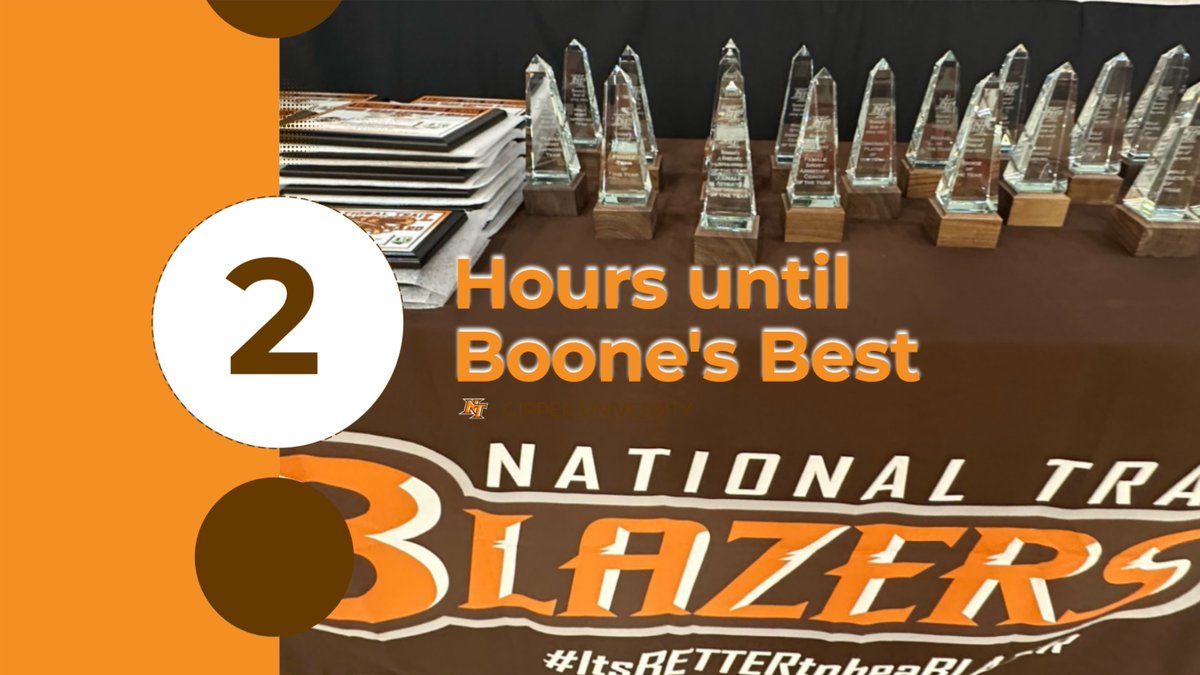 We're very excited! We can't wait to see all of our high school student-athletes and families as we recognize and honor the accomplishments of this year! Boone's Best starts at 6:30 in the HS Gym.