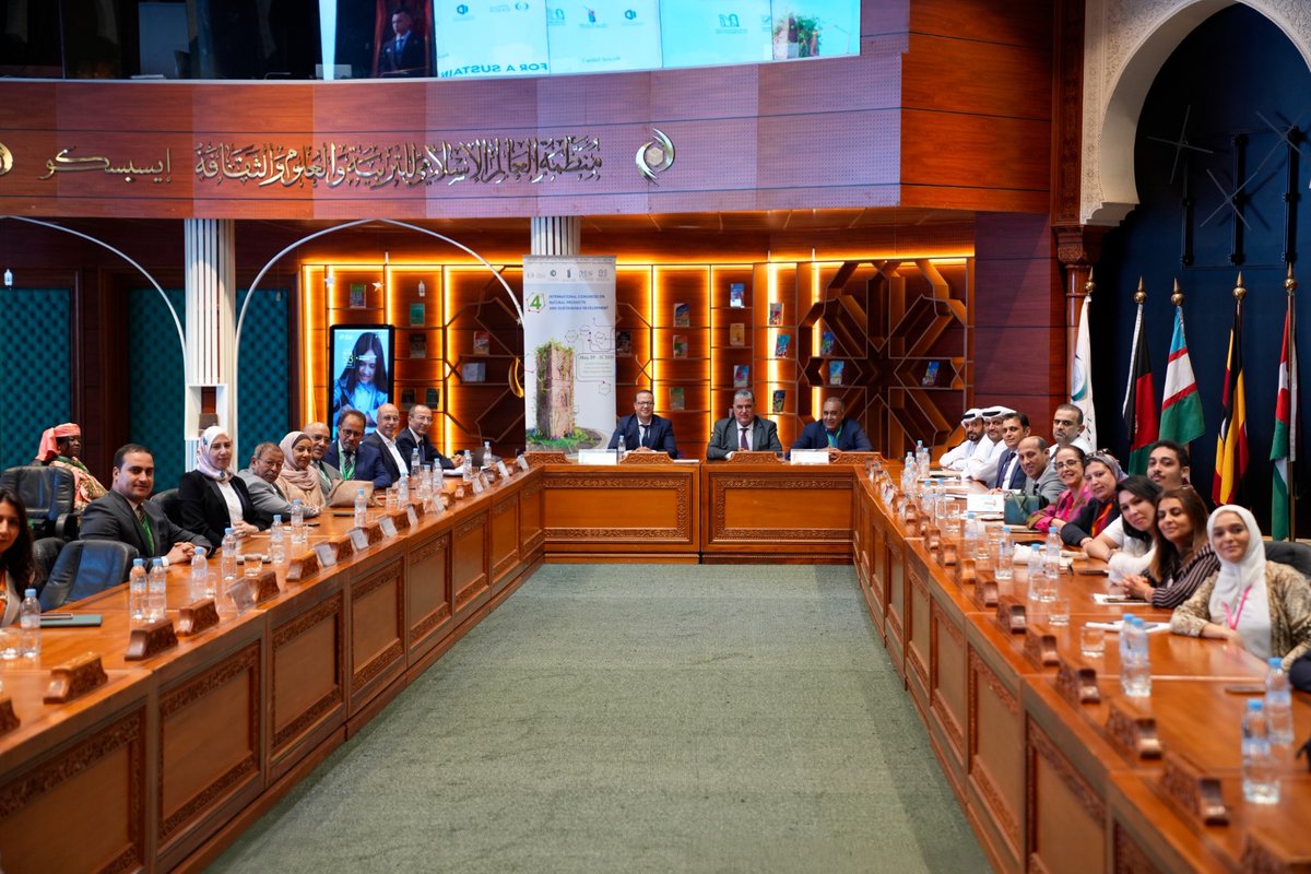 🔸انطلاق الدورة الرابعة للمؤتمر الدولي حول “المواد الطبيعية والتنمية المستدامة” بمقر #الإيسيسكو في الرباط، بمشاركة 47 جامعة من 27 دولة، لبحث سبل تعزيز استخدام المنتجات الطبيعية في الصحة والزراعة والتغذية والتجميل.

للمزيد من التفاصيل 👇🏻: 
icesco.org/ar-2mqi
