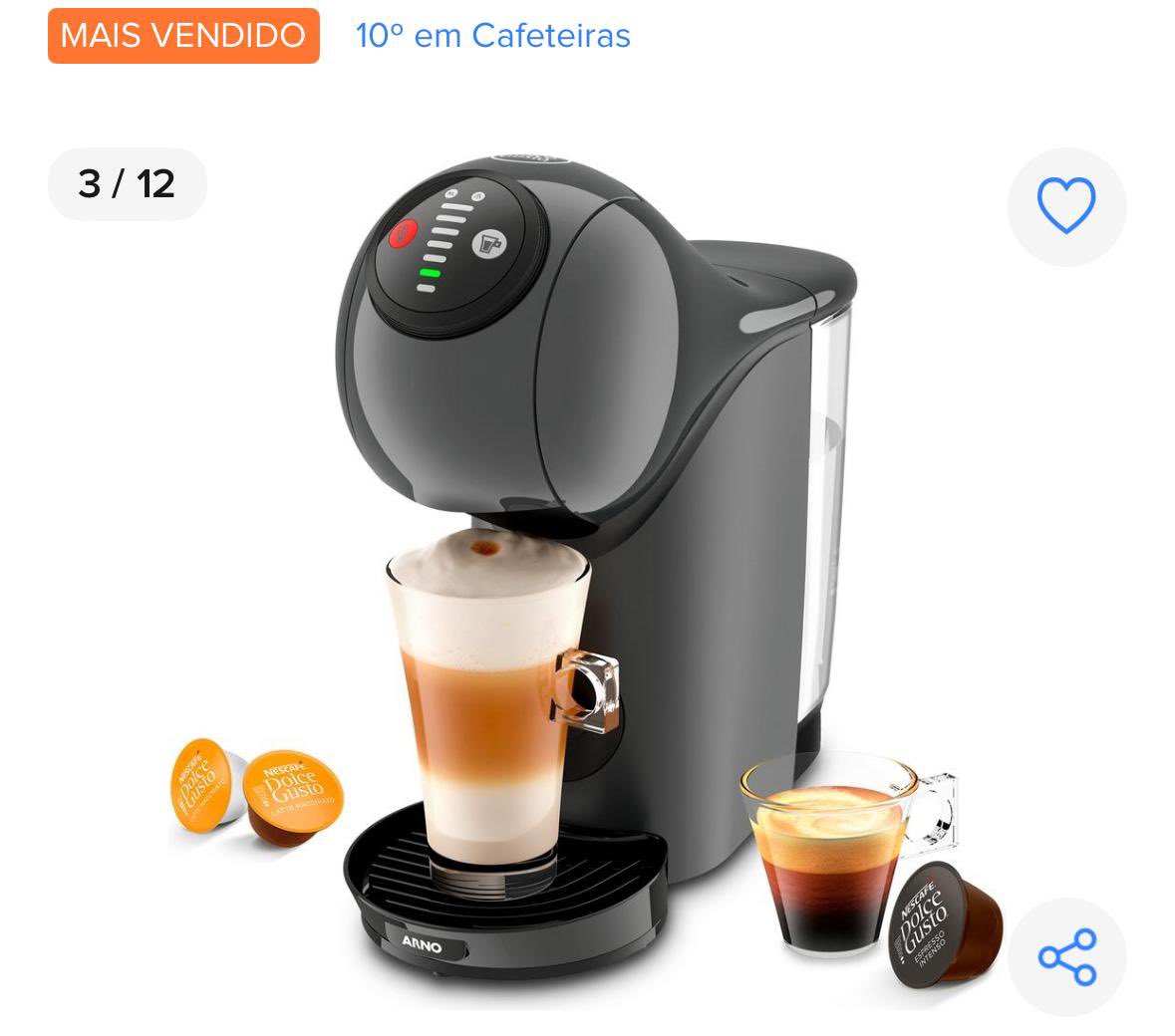 achadosdalola's tweet photo. *MENOR PREÇO DA INTERNET* ‼️🚨😲

Nescafé Dolce Gusto Arno Genio S Basic Cinza Escuro Dgs5 

~De R$679,90~
*POR R$ 452,34* para 220v
💳 ou 12x de R$ 43,67

_127V tá saindo 477_

🎟️Use o cupom: GANHE15

🛒 *Compre pelo link*: https://t.co/5yynwxWmSd https://t.co/0cLRkB2vNz