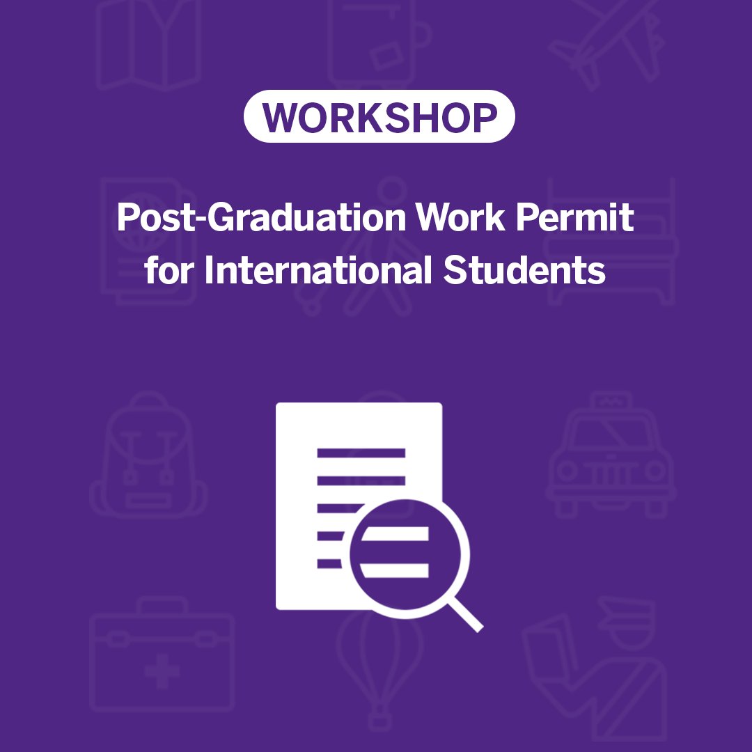 Are you an international @westernU student who will graduate in June and are looking to gain Canadian work experience? Join us at the session at to review the requirements for a post-graduation work permit application on June 3 at 12:30 pm.

Register at events.westernu.ca/events/western…