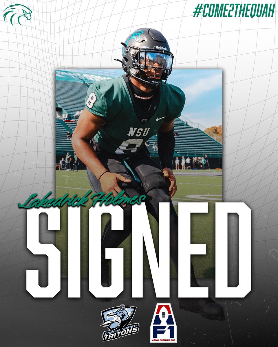 Northeastern State Football (@nsu_football) on Twitter photo Congratulations to our <a href="/LKedrick1/">laKedrick ⚡️</a> to signing to the AF1 for the Corpus Christi Tritons👏🦅🔥
#HawksRise | #Come2TheQuah Congratulations to our <a href="/LKedrick1/">laKedrick ⚡️</a> to signing to the AF1 for the Corpus Christi Tritons👏🦅🔥
#HawksRise | #Come2TheQuah