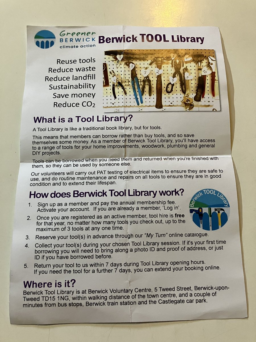 SuperWicksy's tweet image. What a great incentive this is from @berwickclimate … A Tool Library!!! I’m in the market for a hedge trimmer!!!