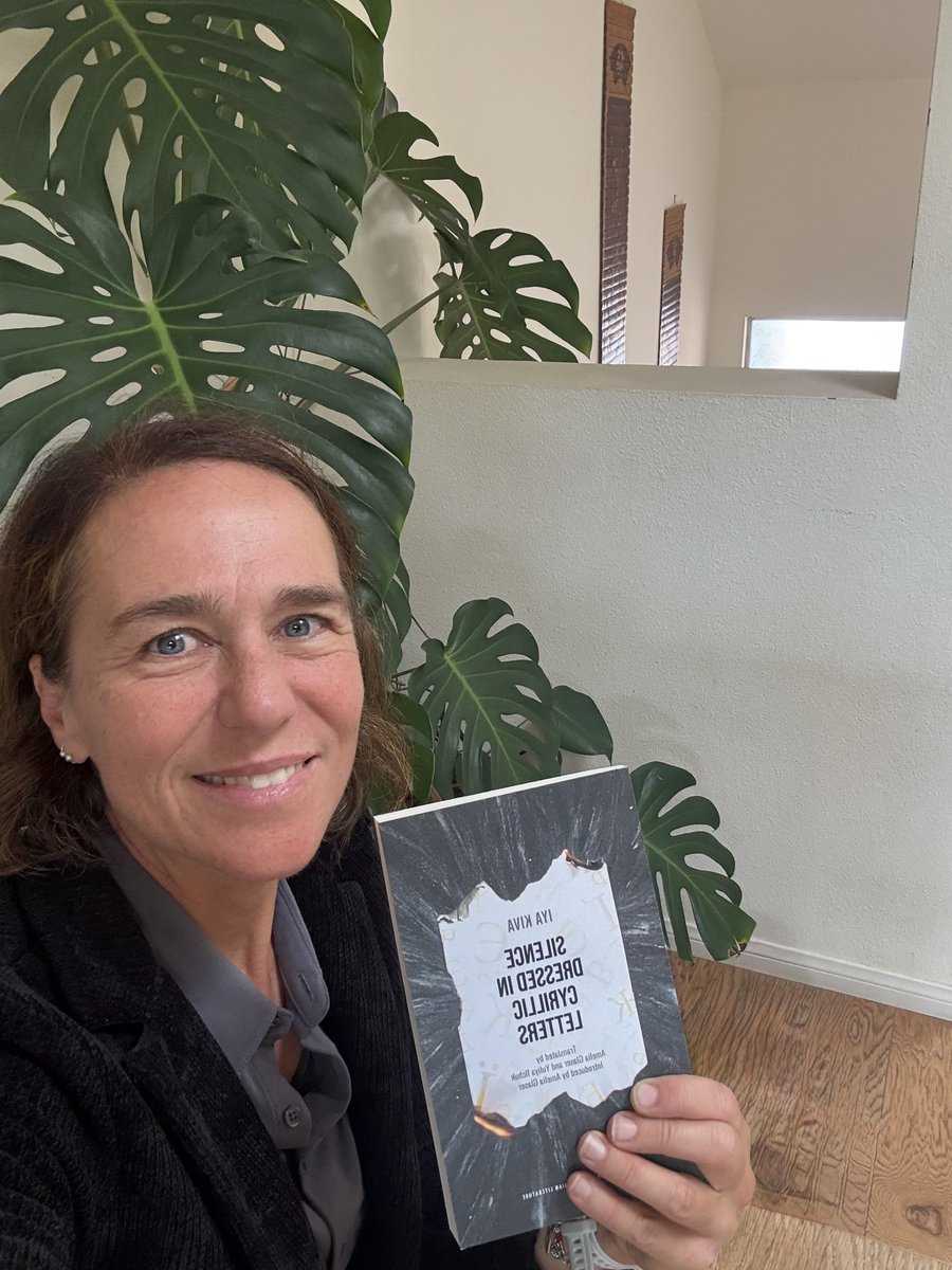 Advance copies of Iya Kiva’s collection SILENCE DRESSED IN CYRILLIC LETTERS, translated by Amelia Mukamel Glaser and Yuliya Ilchuk, forthcoming from us at <a href="/HURI_Harvard/">HURI Harvard</a>, have made it to #Kyiv! Sign up to be notified when this book is released here at books.huri.harvard.edu/books/iya-kiva…