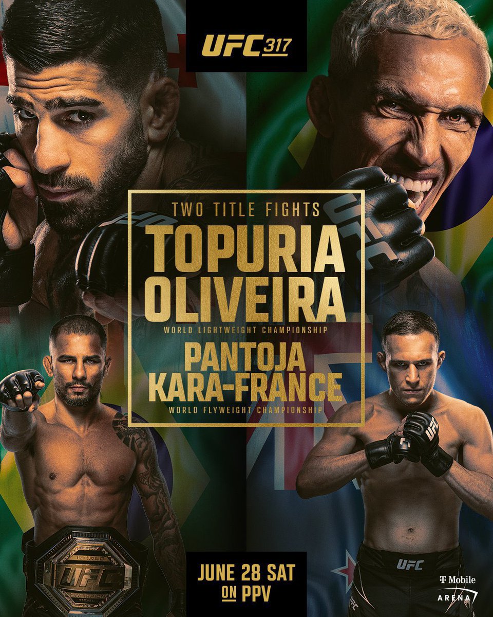 MMArena_'s tweet photo. 🎨 Le poster de l’UFC 317 ! https://t.co/YhfLjAyJkC