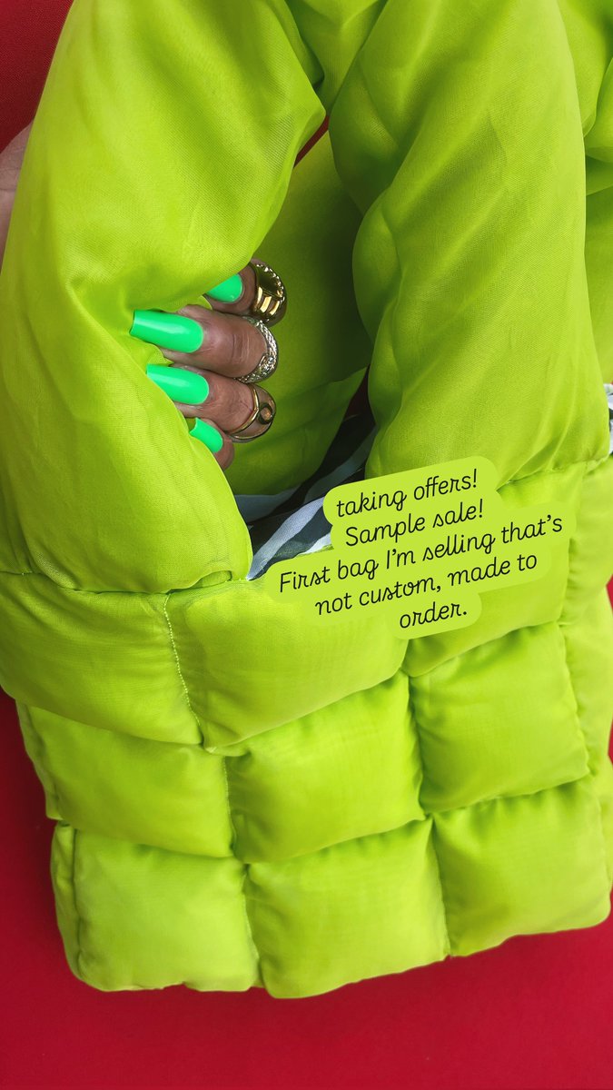 Wait… This bag is so cute lol. I’m experimenting with a lot of designs right now. And I have enough bags. So I’ll be selling the experiments as a sample sale. Make me an offer! Free shipping!