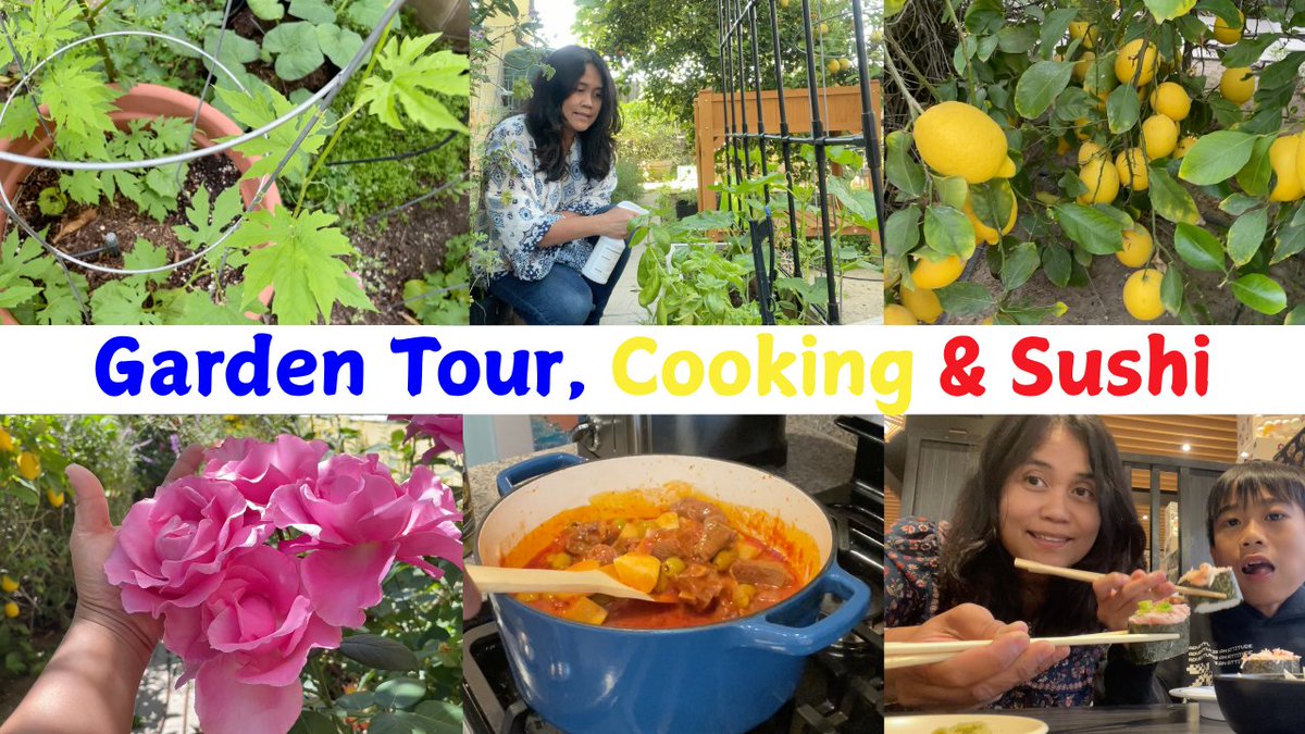 backyard8garden's tweet photo. Home cooking, gardening and Los Angeles living vlog  🌱🍋🌸 (video on YouTube https://t.co/H4iUX3zgp5) #homecooking #gardening #losangelesliving #losangelesvlog #LosAngelesCA #homemaking #recipeideas #dinnerideas #familyvlog https://t.co/ZmbmhiQnCF