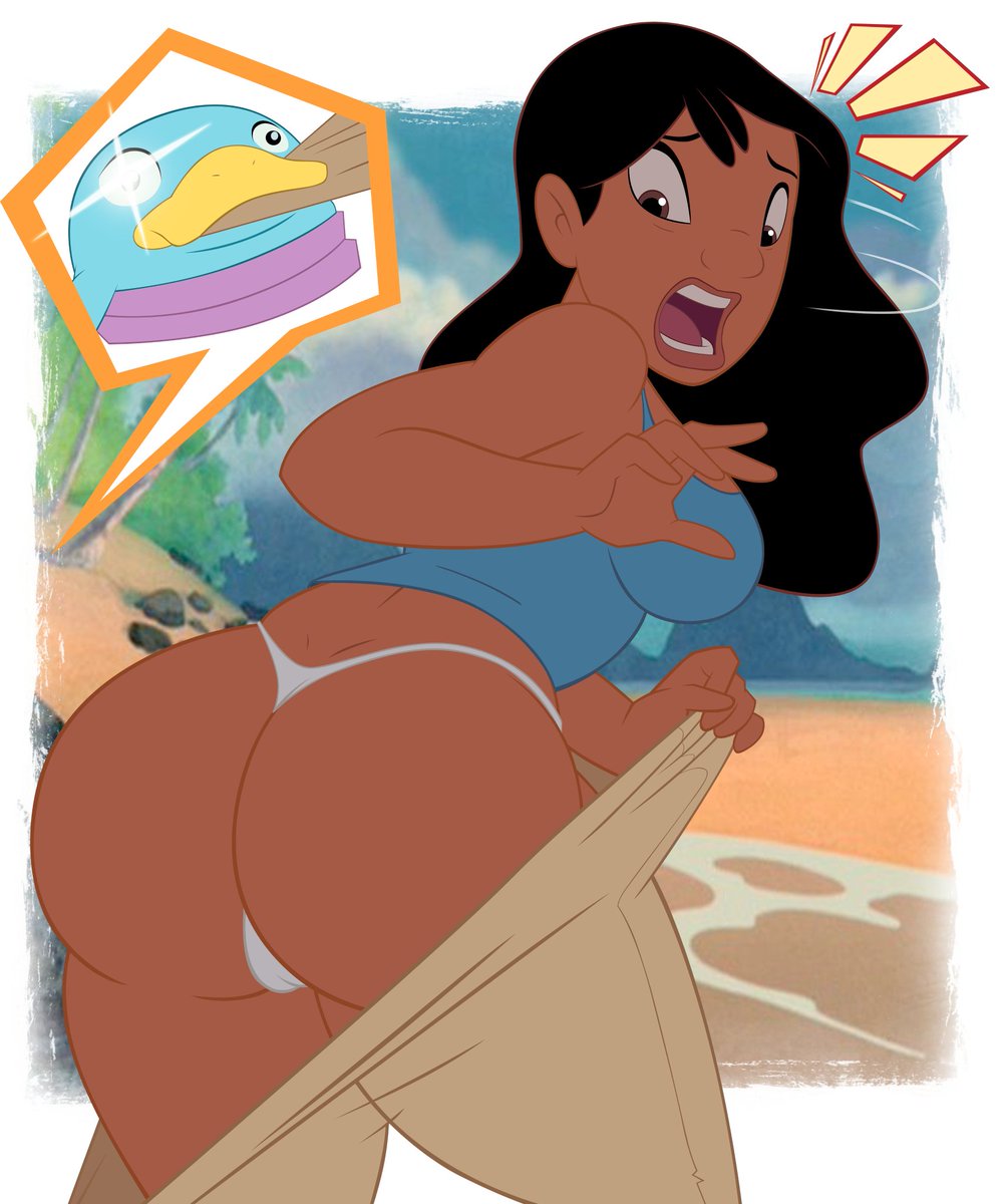 Dats what you get on breaking Ohana! 

Seeing folks posting Nani lately thought i would bring this up again =P

#GrimphantomArt #Nani #liloandstich #Booty