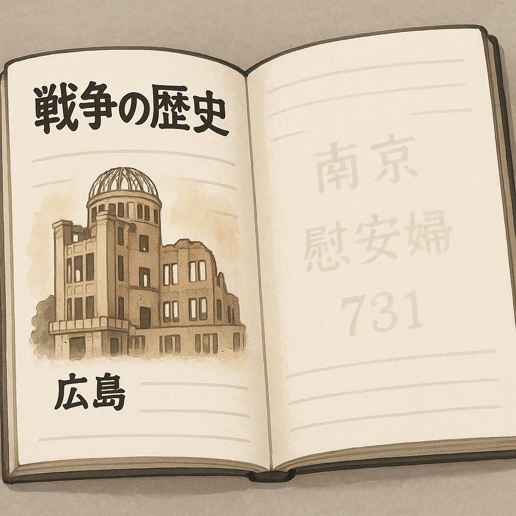 日本では、「平和教育」はあっても「加害の歴史教育」はほとんどありません。

原爆・空襲・沖縄戦は習うけれど、

南京事件・慰安婦・強制労働・731部隊の話は、

ほとんど“自己判断で調べてね”レベル。

学ばない自由を与えることで、忘れさせる仕組み。

戦争は終わったけど、