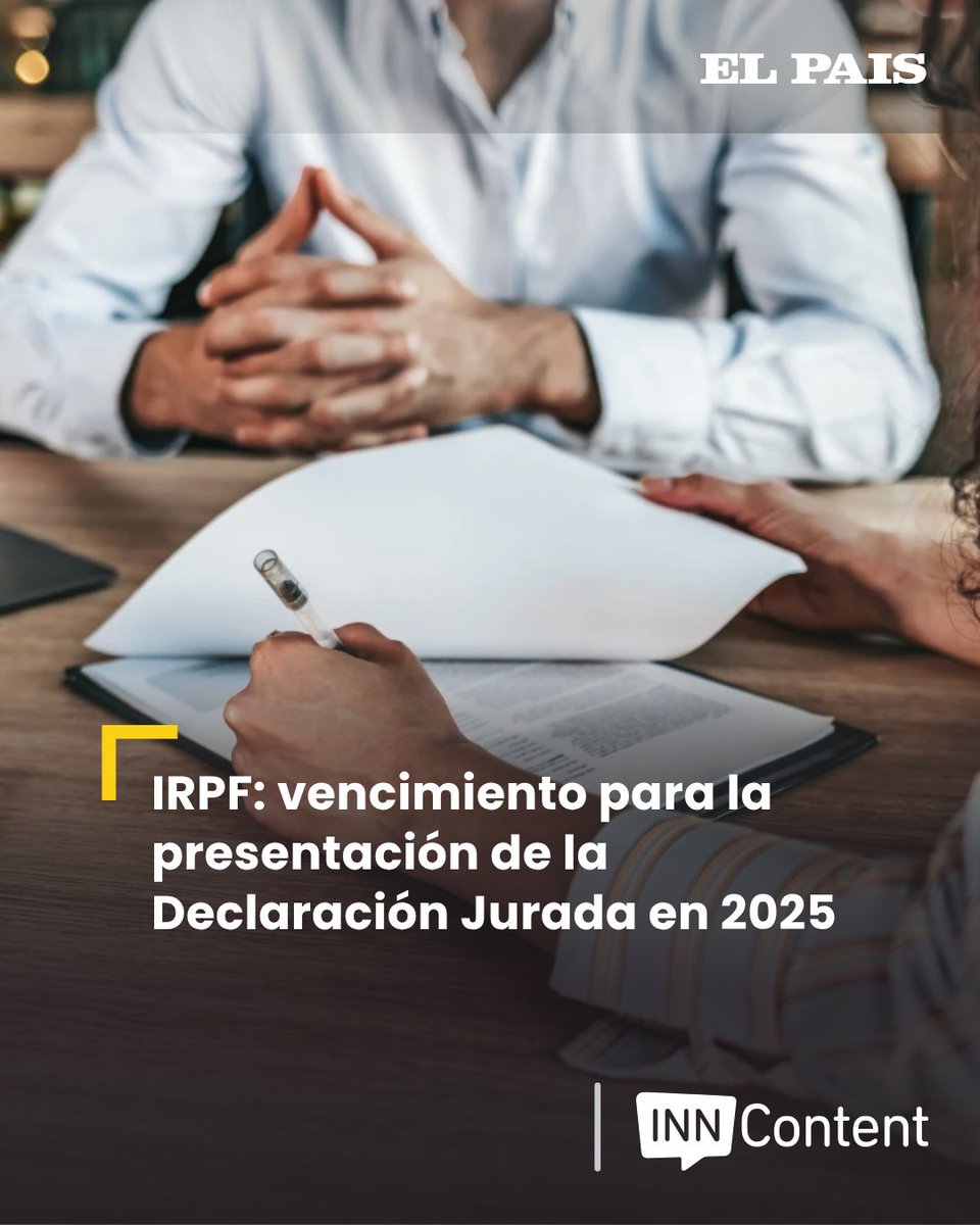 La Dirección General Impositiva (DGI) inicia la campaña de IRPF 2025. La declaración jurada abarca los ingresos percibidos durante 2024.

Deben presentarla quienes trabajaron en más de un empleo, fueron independientes o desean aplicar deducciones por alquiler, préstamos