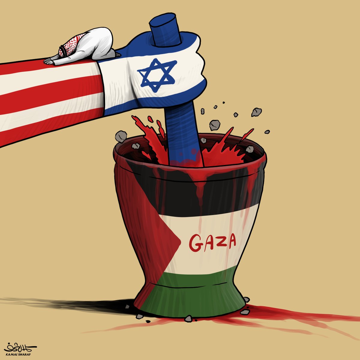 !RETUITEA! NO más GENOCIDIO en PALESTINA.