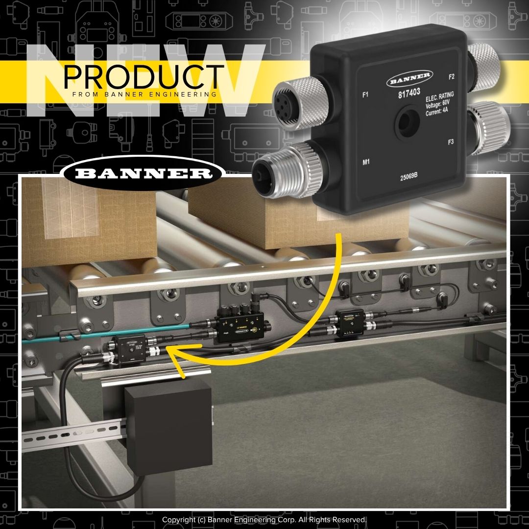 BannerSensors's tweet image. See what’s new from Banner: Introducing the R50 M12 Power Splitter
🔗 Get all the details: ow.ly/BwLx50W10OX