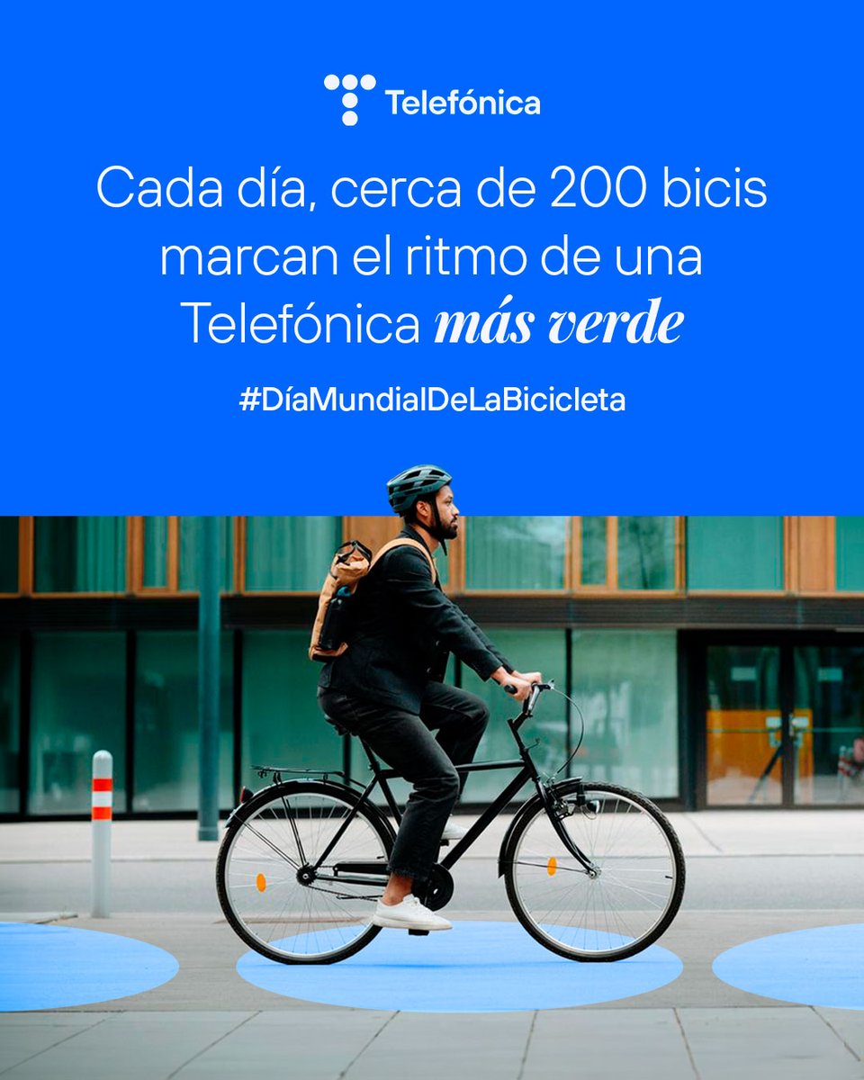 Pedaleamos juntos hacia un mundo más sostenible 🌍 ¡Feliz Día Mundial de la Bicicleta! Más que un medio de transporte, la bici es símbolo de compromiso ✅