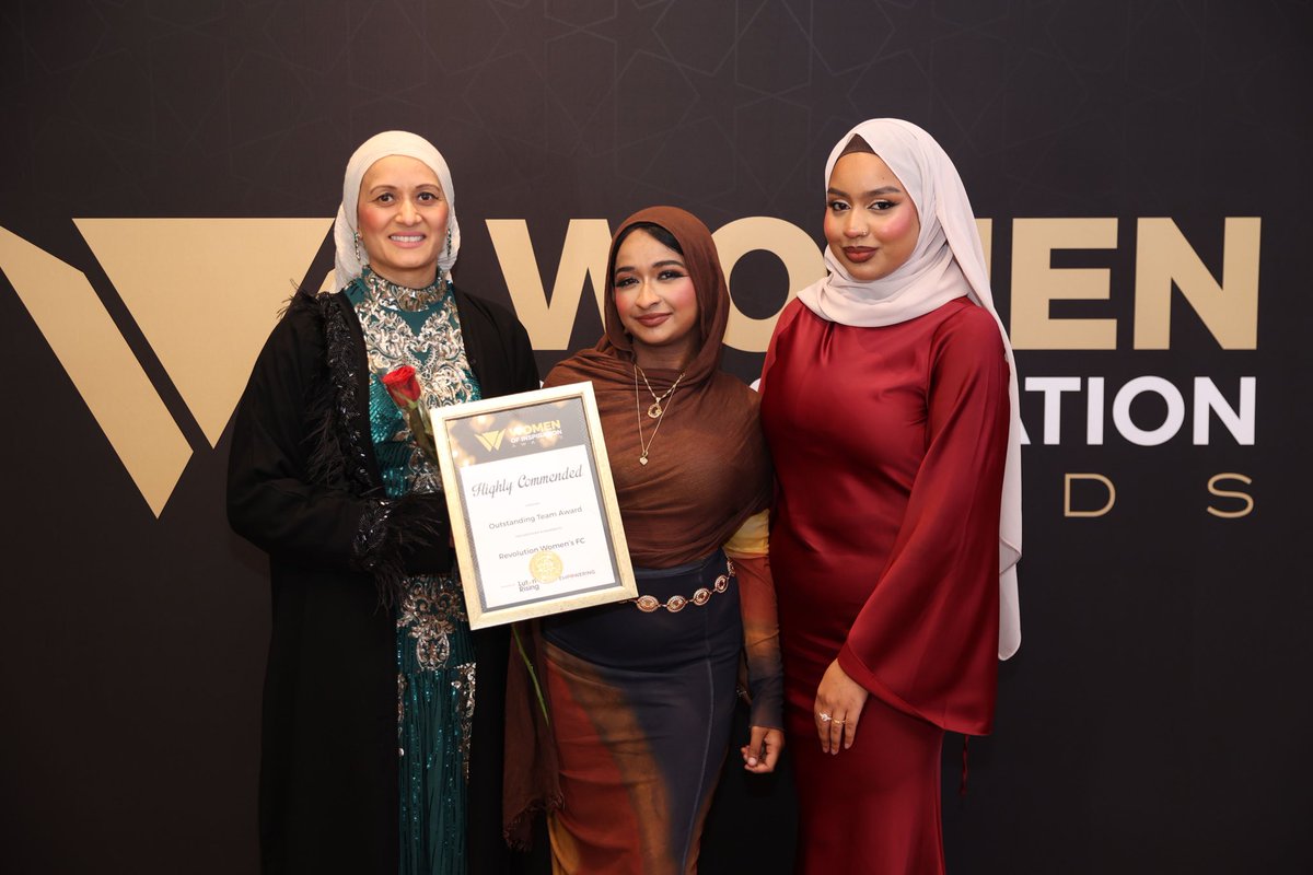 WoiAwards 2025
Highly Commended –Outstanding Team Award
Revolution Women’s FC

Honoring a fierce and dedicated team whose unity, determination, and passion are reshaping the game and inspiring women on and off the field.

“When women support each other, incredible things happen.”