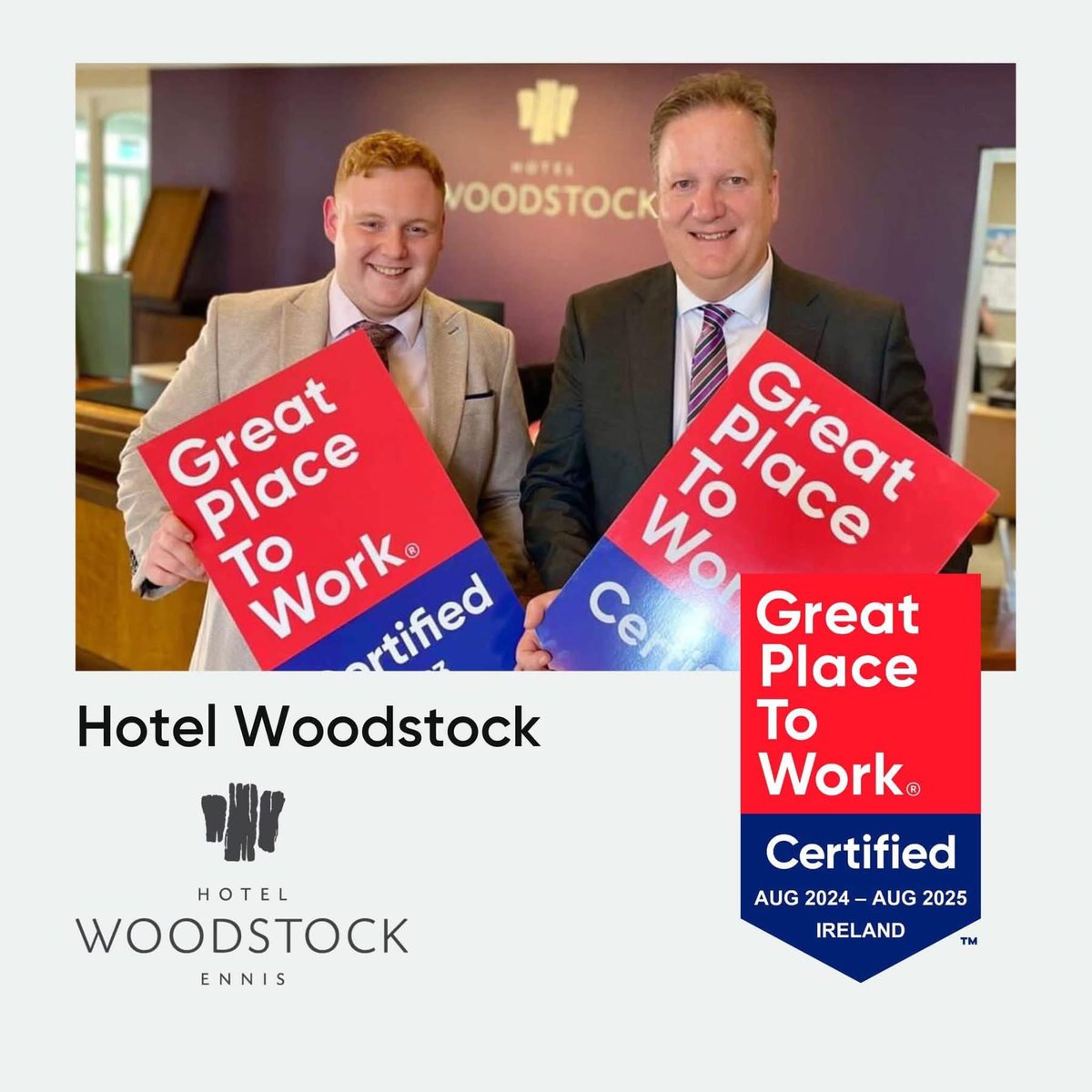 Hotel Woodstock (@hotelwoodstock_) on Twitter photo Delighted to be have made the top 70 Best Workplaces for Health & Wellbeing in Ireland ๐ฎ๐ช 2025!
Earlier this year we were awarded ๐๐๐ญ๐ก ๐๐๐ฌ๐ญ ๐๐ข๐ - ๐๐ข๐ณ๐๐ ๐๐ฎ๐ฌ๐ข๐ง๐๐ฌ๐ฌ ๐ข๐ง ๐๐ซ๐๐ฅ๐๐ง๐ at the ๐๐ซ๐๐๐ญ ๐๐ฅ๐๐๐ ๐ญ๐จ ๐๐จ๐ซ๐ค ๐๐ซ๐๐ฅ๐๐ง๐ ๐จ๐๐๐๐
๐ Delighted to be have made the top 70 Best Workplaces for Health & Wellbeing in Ireland ๐ฎ๐ช 2025!
Earlier this year we were awarded ๐๐๐ญ๐ก ๐๐๐ฌ๐ญ ๐๐ข๐ - ๐๐ข๐ณ๐๐ ๐๐ฎ๐ฌ๐ข๐ง๐๐ฌ๐ฌ ๐ข๐ง ๐๐ซ๐๐ฅ๐๐ง๐ at the ๐๐ซ๐๐๐ญ ๐๐ฅ๐๐๐ ๐ญ๐จ ๐๐จ๐ซ๐ค ๐๐ซ๐๐ฅ๐๐ง๐ ๐จ๐๐๐๐
๐