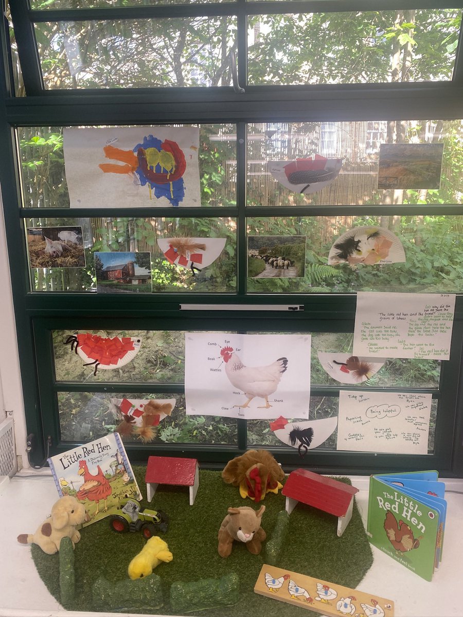 Learning about farm- plate. Lifecycles and how wheat turns into flour and flour to make bread. Using the story the little red hen to support our learning
