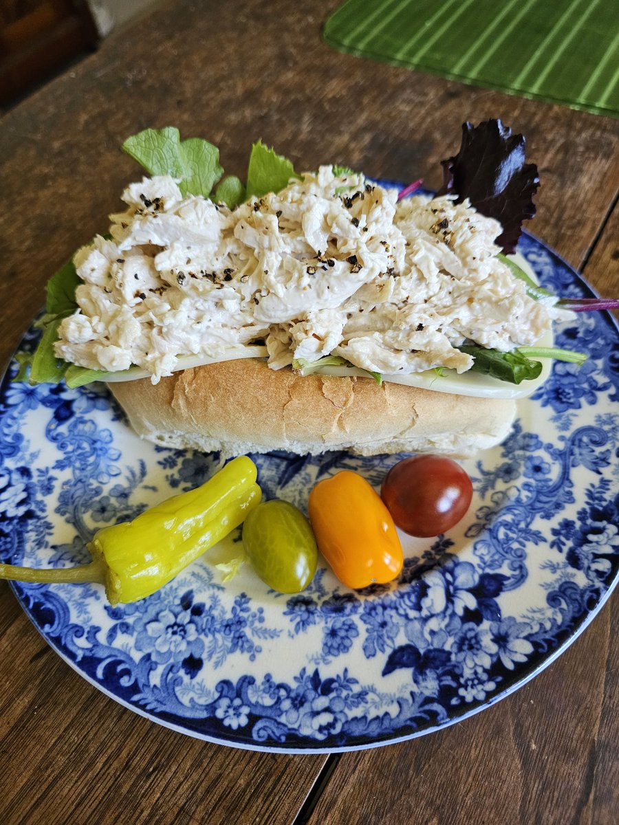 Titmousie2's tweet image. Busy day, came home and fixed #chickensalad sandwiches for supper 😊