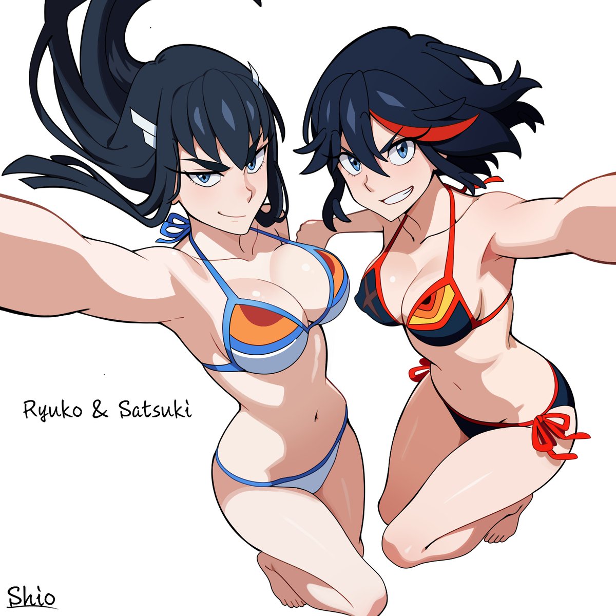 水着流子ちゃんと皐月様
#キルラキル #killlakill