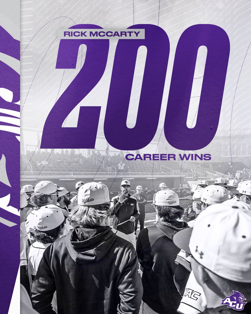 ACU Baseball (@acu_baseball) on Twitter photo ๐๐๐ ๐๐๐๐๐๐ ๐๐๐๐
After the win against UT Arlington last week, Rick McCarty, secured his 200th career win!!๐คฉ
We are so grateful for his leadership and success with this program! Canโt wait to see how he continues to impact the ACU Baseball program in the future! ๐๐๐ ๐๐๐๐๐๐ ๐๐๐๐
After the win against UT Arlington last week, Rick McCarty, secured his 200th career win!!๐คฉ
We are so grateful for his leadership and success with this program! Canโt wait to see how he continues to impact the ACU Baseball program in the future!
