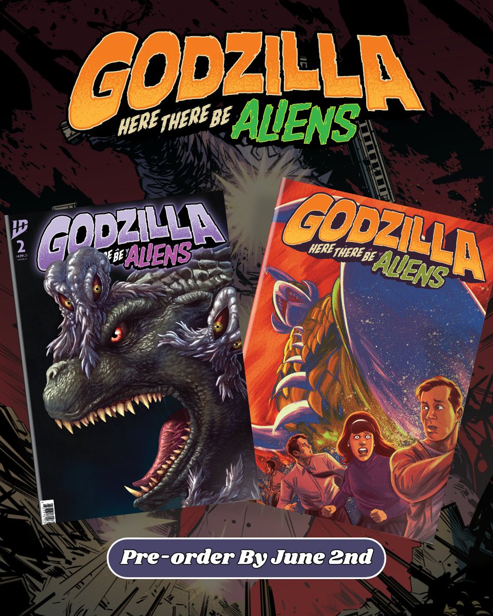 The #Xiliens have already invaded!

Every encounter with space #kaiju since #KingGhidorah landed in ancient #Egypt has been an attempt to destabilize life on Earth!

Preorder #Godzilla: #HereThereBeAliens #2 at LCS by 6/2!

#GodzillaComics #HereThereBeDragons