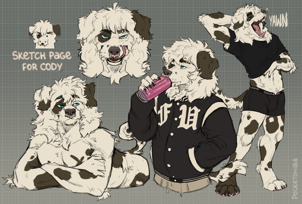 Sketch page for <a href="/SBCake2/">Cake™</a> !
Loooved playing with this boy's expressions!