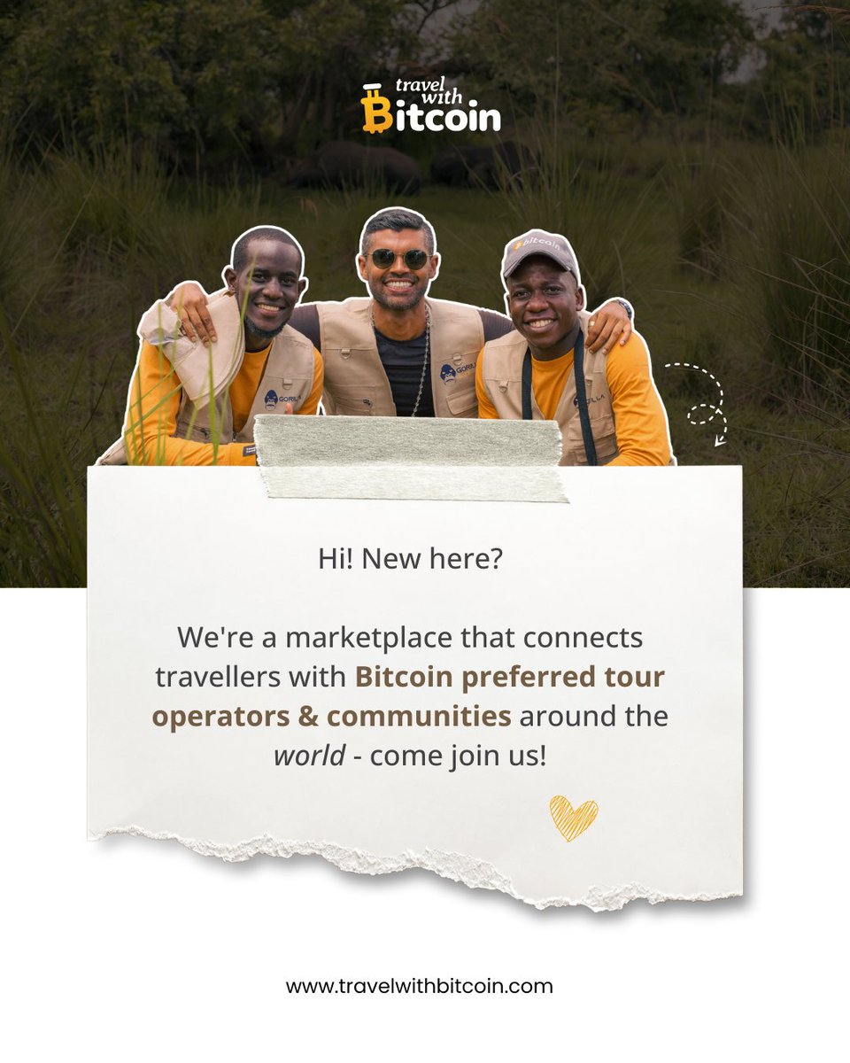 travelwbitcoin's tweet image. You can now explore the world using Bitcoin.

Find Bitcoin-friendly tour operators and local communities to help you discover hidden gems and iconic spots.

Start your journey at travelwithbitcoin.com

#bitcoin #paywithbitcoin #travelwithbitcoin