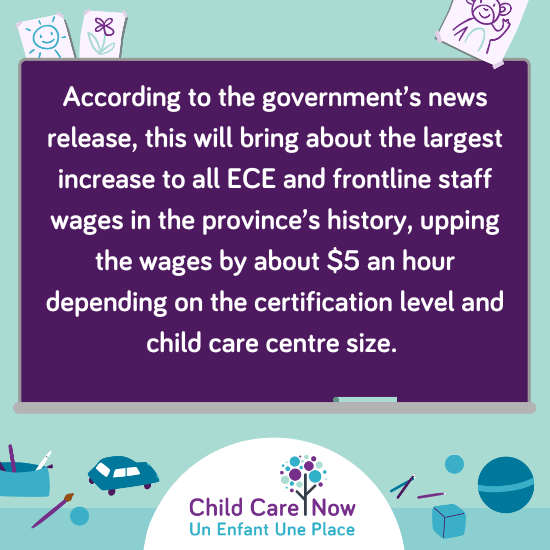 On Friday, May 23, 2025, Tracy Schmidt announced a significant increase to the 2025-2026 wage targets for the ELCC workforce with funding coming from the Canada-Manitoba Early Learning and Child Care Agreement.

shorturl.at/1pNua